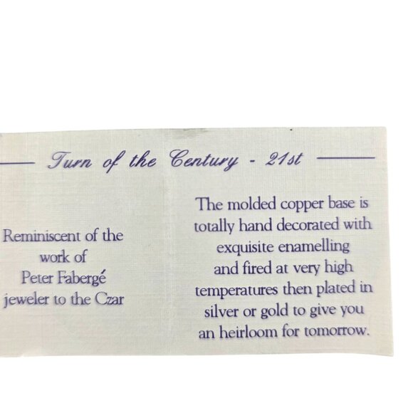 Christmas bell NYCO International Victorian Enamelled Holly Berry Ornament Blue - Picture 7 of 9